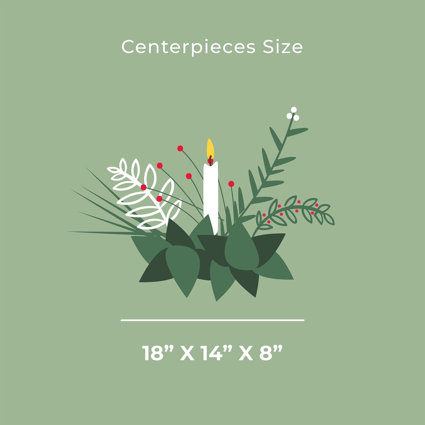 Salal Classic Centerpiece