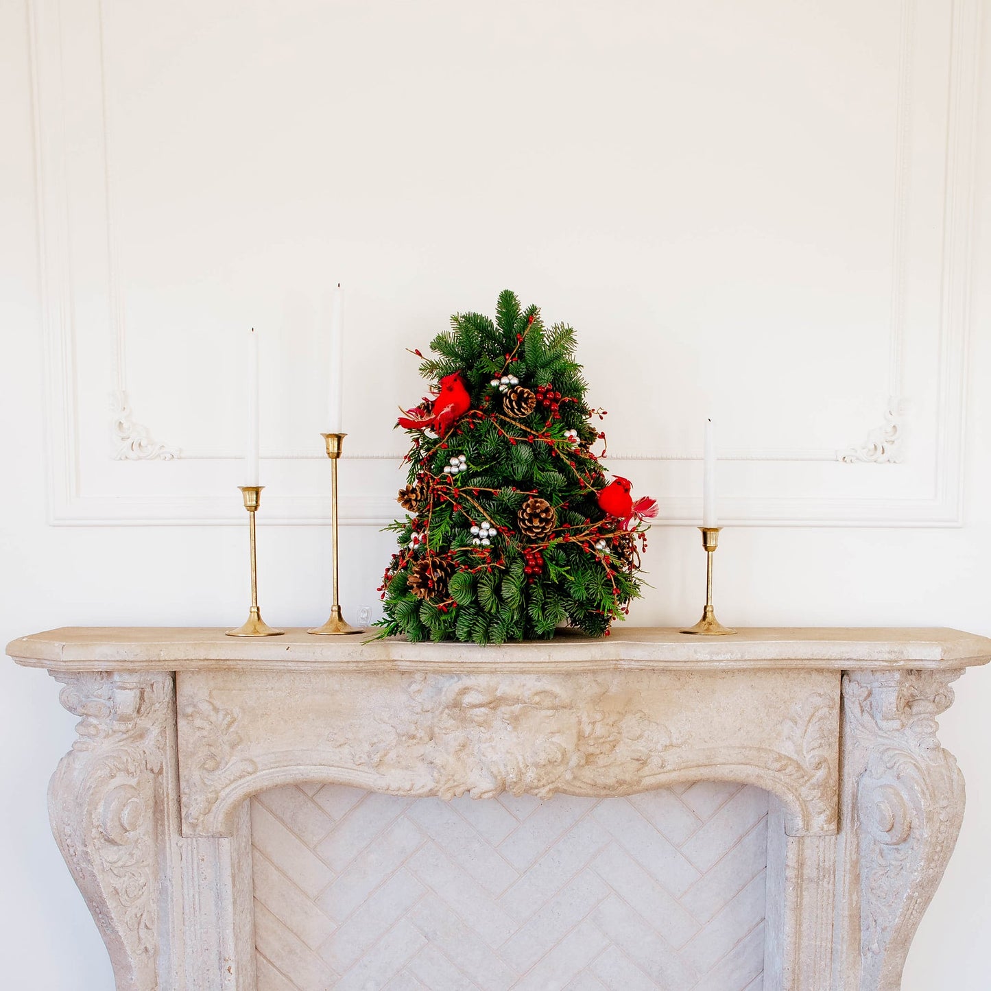 The Winter Visitors Tabletop Tree