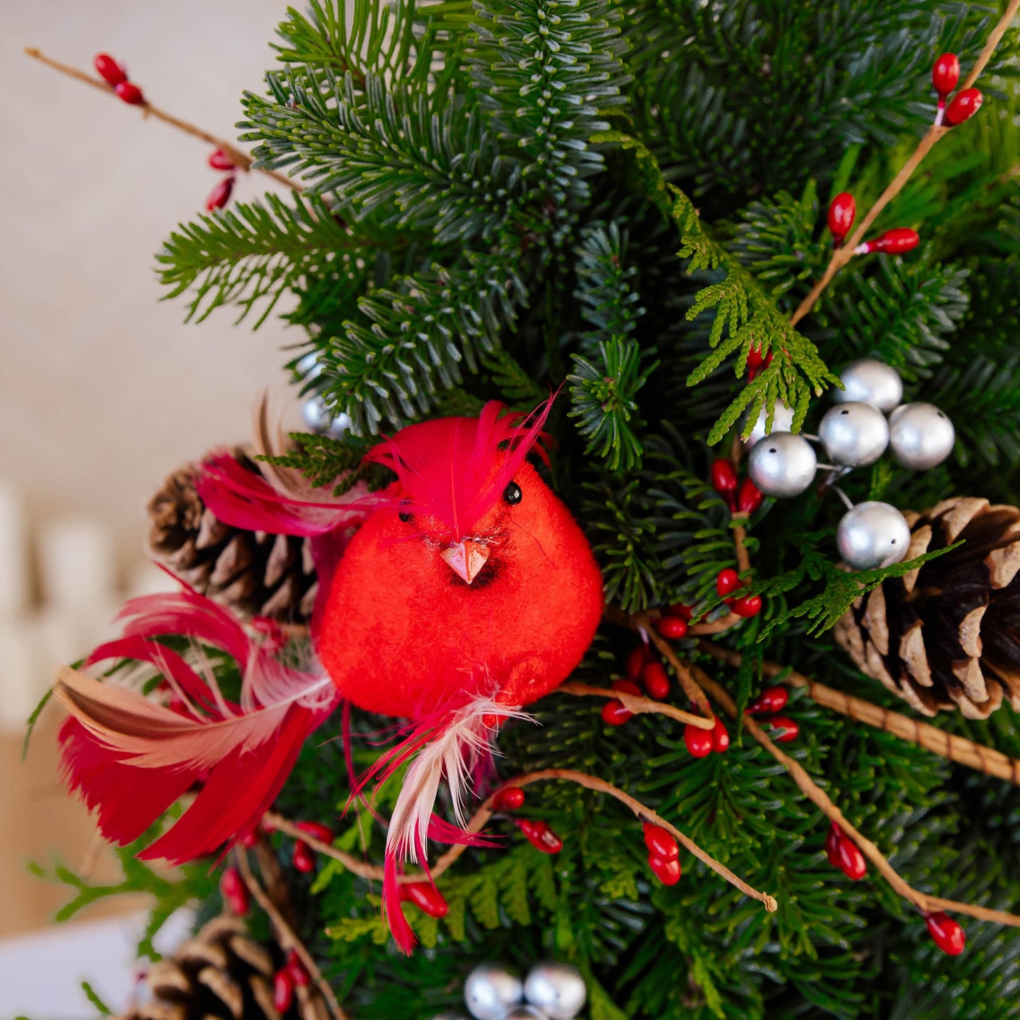 The Winter Visitors Tabletop Tree
