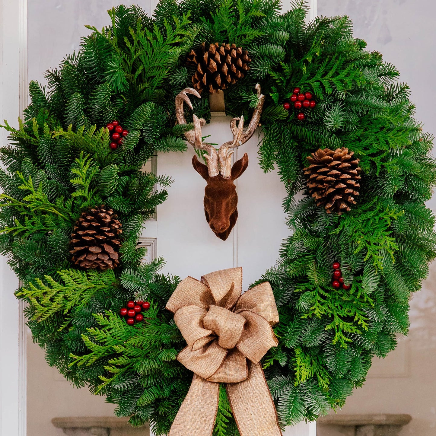 The Amber Stag Wreath