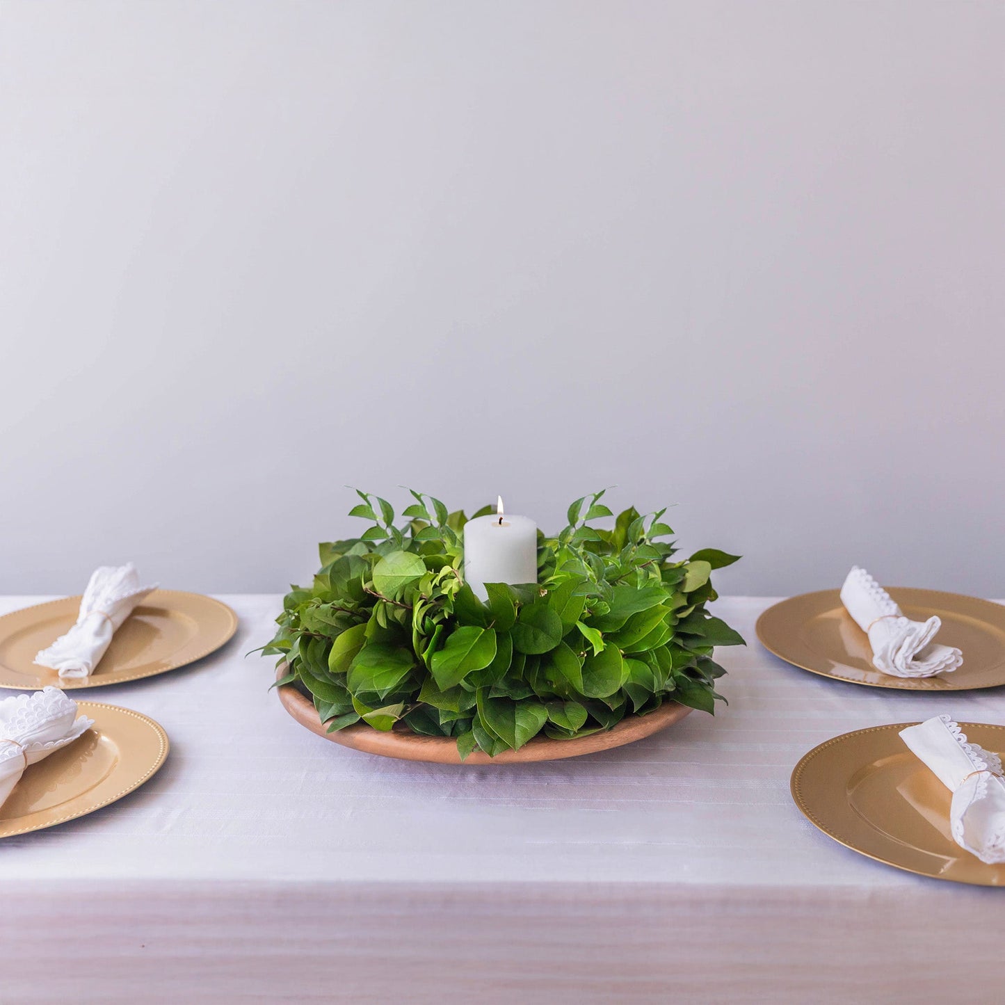 Salal and Green Huckleberry Centerpiece
