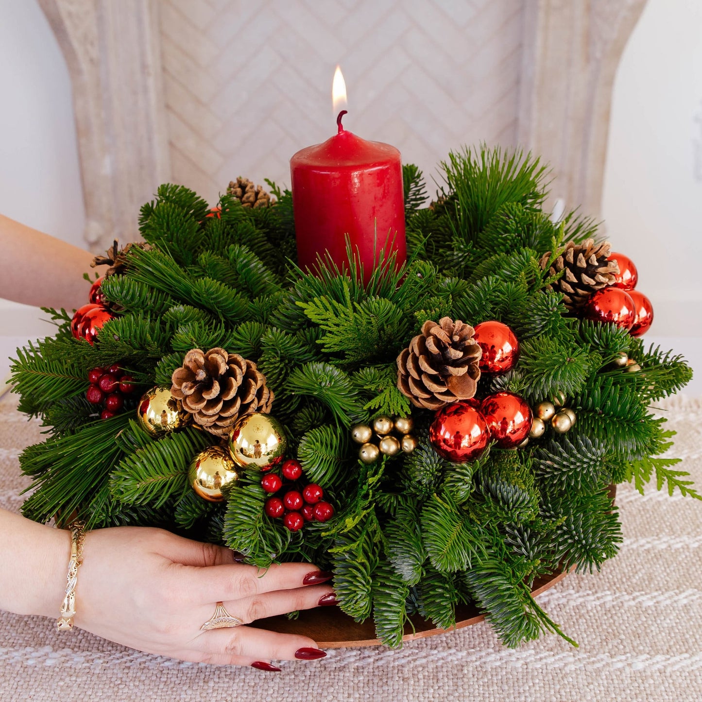 Yuletide Glow Centerpiece