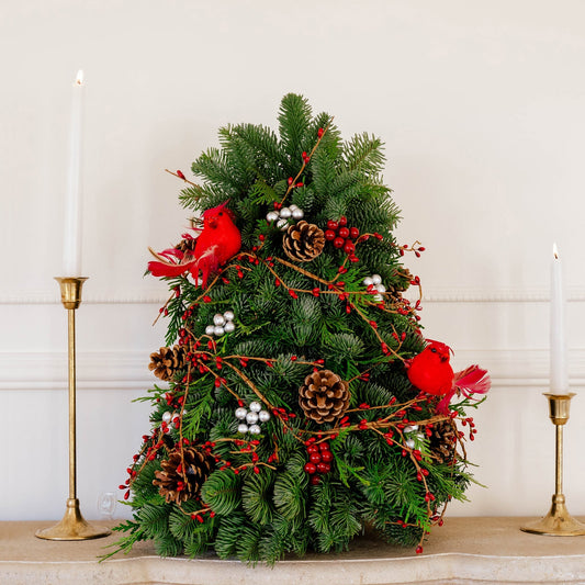 The Winter Visitors Tabletop Tree