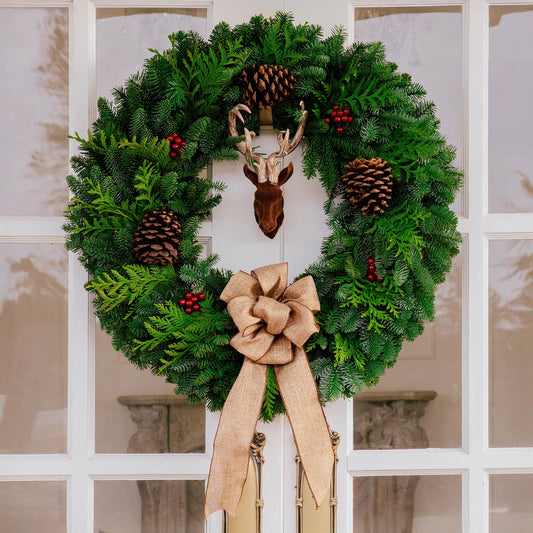 The Amber Stag Wreath