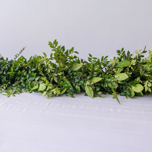 Green Huckleberry and Salal Garland