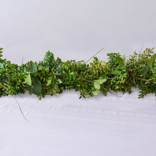 Green Huckleberry, Salal & Beargrass Garland