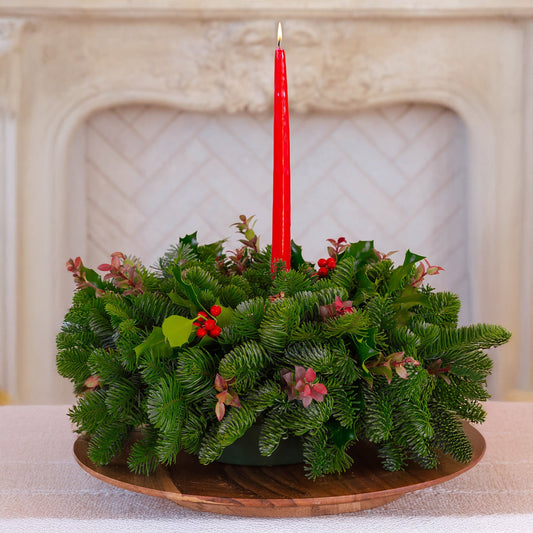 Holiday Holly Centerpiece