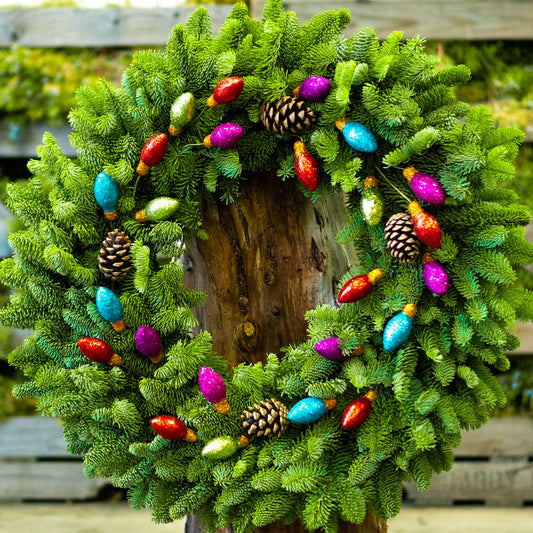 Holiday Lights Wreath